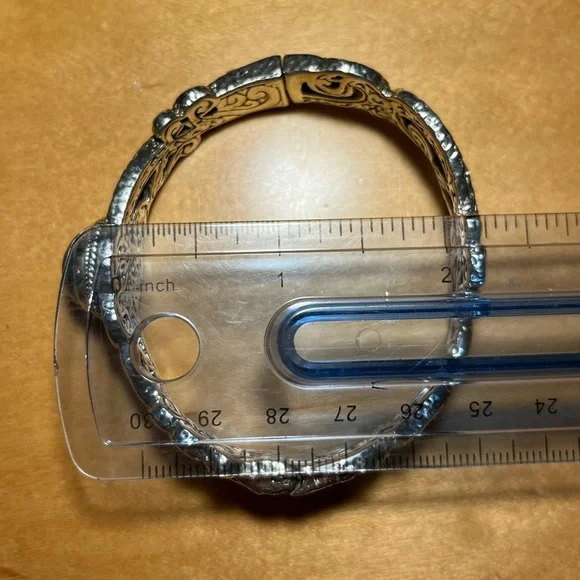 Sarda Blue Cultured Mabe Pearl Silver Tree Of Life Bangle Bracelet - Picture 16 of 16